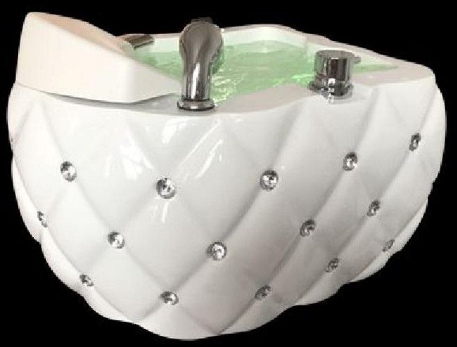 족용 세면대 아크릴 족욕기 네일샵 발 마사지 조명 족욕통 케어, XY-008 컬러 라이트 화이트