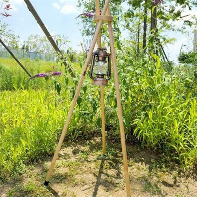 캠핑 랜턴 걸이 휴대용 접이식 드라이버 우드 랜턴 스탠드 삼각대 감성 장비 용품 소품, 우드랜턴걸이