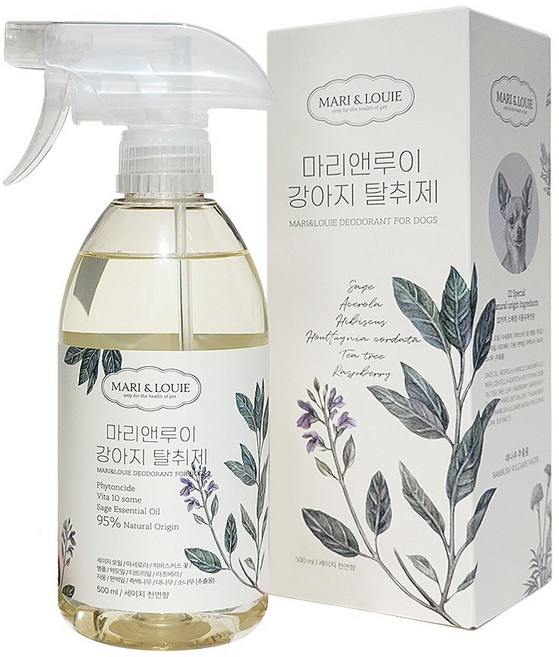 마리앤루이 강아지탈취제 강아지소변탈취제 천연향 천연성분 동물용의약외품, 1개, 500ml