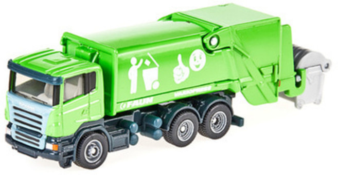 [선물완구]시쿠 청소차 (쓰레기통 분리 가능) 다이캐스트 특수차 미니자동차 SK1890, 1개