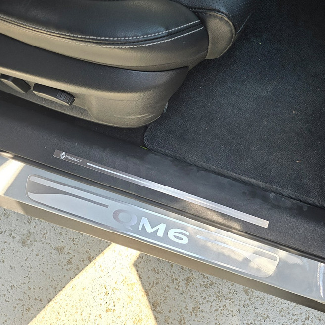 디디앤카 더뉴 QM6 악세사리 도어스커프 용품 호환, 02.태풍 실버