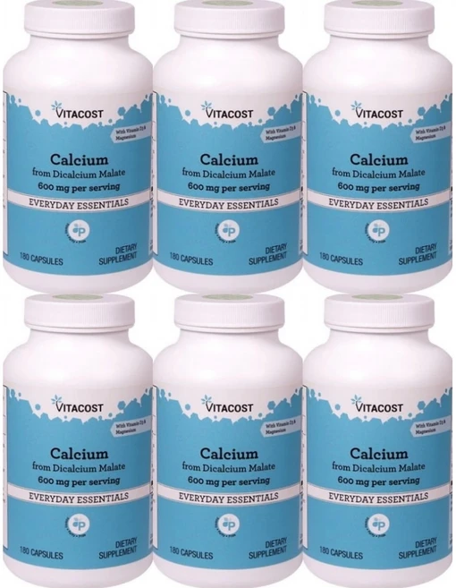 비타코스트 칼슘 마그네슘 비타민 D3 캡슐, 180정, 6팩 - 쿠팡