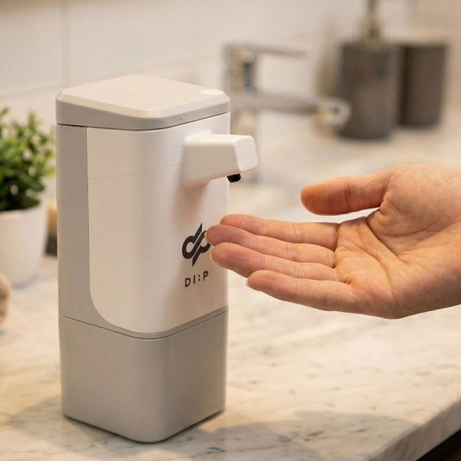 펄무 프리미엄 폼타입 자동 디스펜서 600ml, 1개, 그레이&화이트