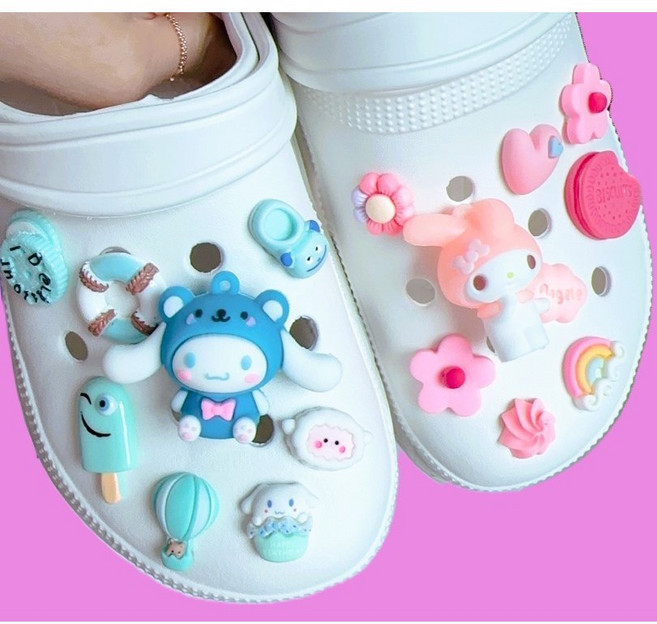 산리오 캐릭터즈 파츠 비즈 신발 꾸미기