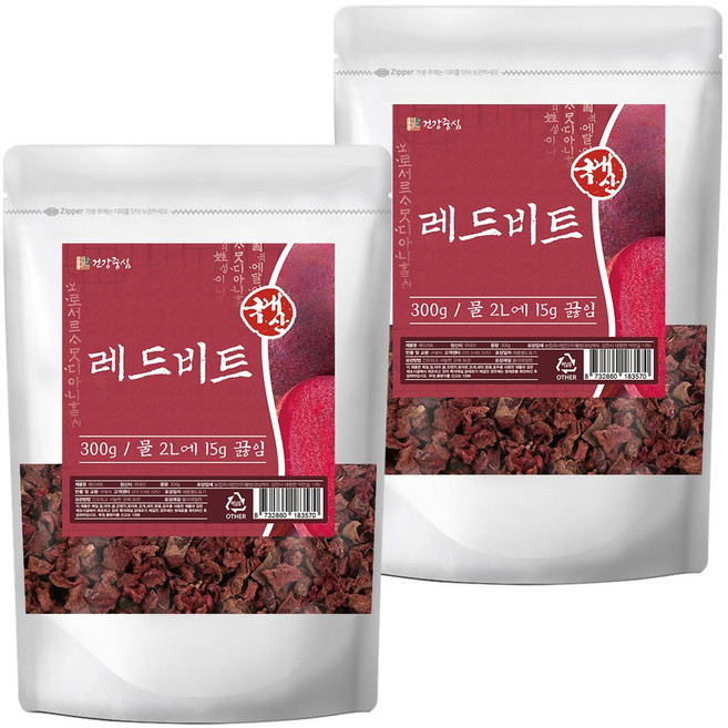 건강중심 국산 말린 레드비트 건재 비트 무, 2개, 300g