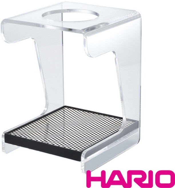 Hario SIMPLY V60 玻璃濾杯 清透手沖組, 1個, 壓克力手沖架