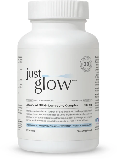 저스트글로우 어드밴스드 NMN 800mg 트랜스 레스베라트롤 피세텐 퀘르세틴 커큐민 TMG, 1개, 60정 - 쿠팡
