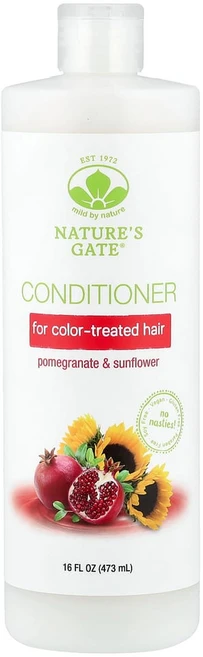 마일드바이네이쳐 (Natures Gate) 염색 모발용 석류 및 해바라기 컨디셔너 473ml(16fl oz), 473ml, 1개 - 쿠팡