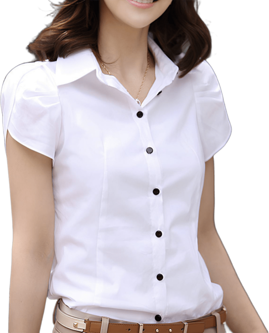 로로스키니 여성 반팔 셔츠 캐주얼 정장 블라우스 남방 LS0630
