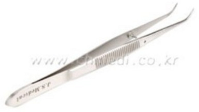 SHANZA 안과핀셋 곡 11cm 고급형, 안과 핀셋(곡), 1개