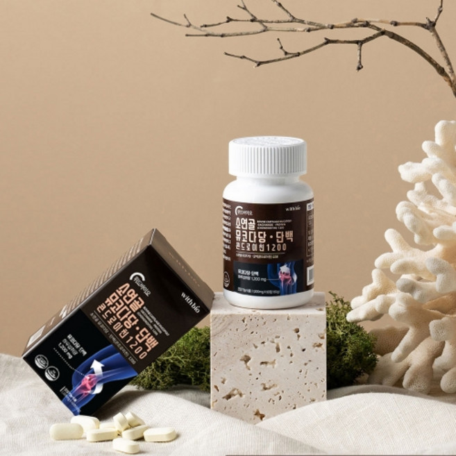 위드바이오 소연골 뮤코다당. 단백 콘드로이친 1200 60정, 5개