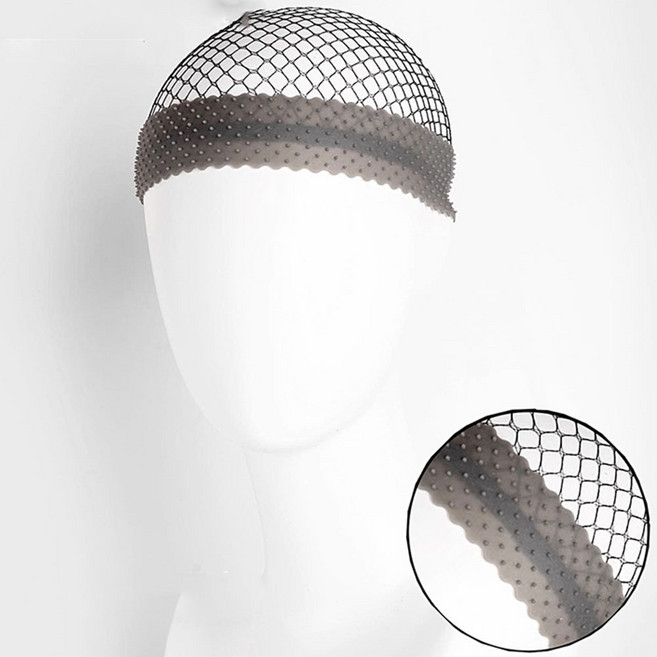 1/2구성 논슬립 가발 머리 고정 밴드 실리콘 헤어 미끄럼 방지 요가 필라테스, 블랙, 1개