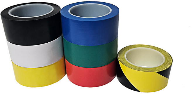 바닥라인테이프 48mm X 30m (총7컬러), 블랙, 5개