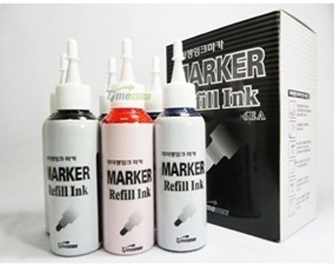 토탈오피스랜드 생잉크 보드마카 리필잉크, 리필잉크(혼합)6개