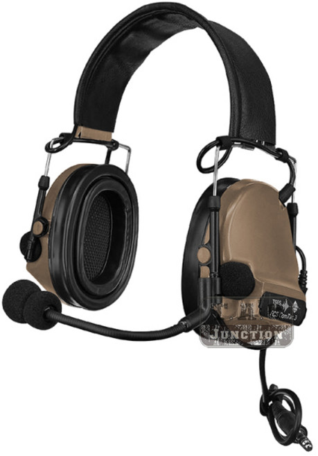 Comtac III 3 전술 헤드셋 FCS 펠터 픽업 소음 감소 헤드폰 실리콘 귀마개 워키 토키용 슈팅 프로텍터, 02 DE, 1개