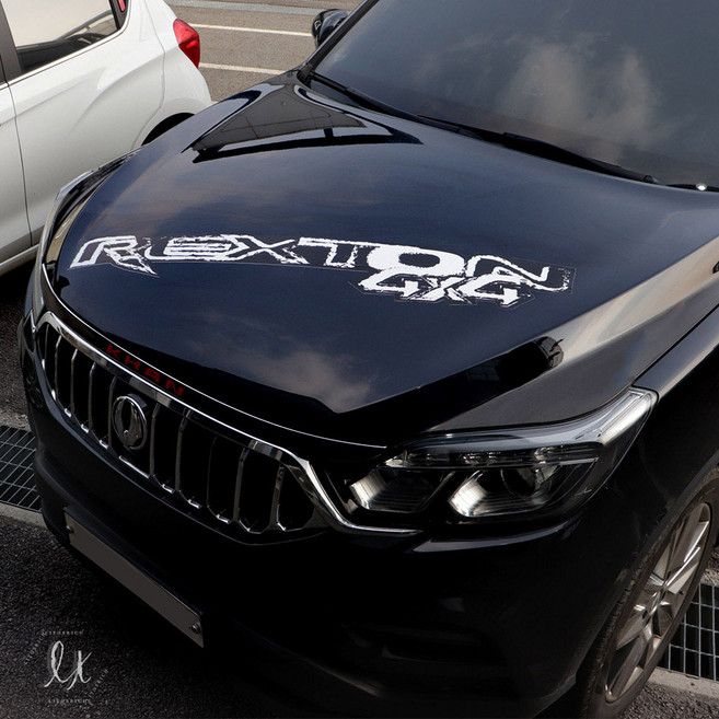 TN 렉스턴스포츠칸 호환 터프 드레스업 레터링 데칼 스티커, B타입, 중, 1개