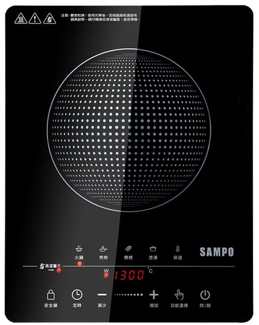 SAMPO 聲寶 微電腦觸控黑晶電陶爐, 普通型, KM-ZA13p, 促銷優惠價