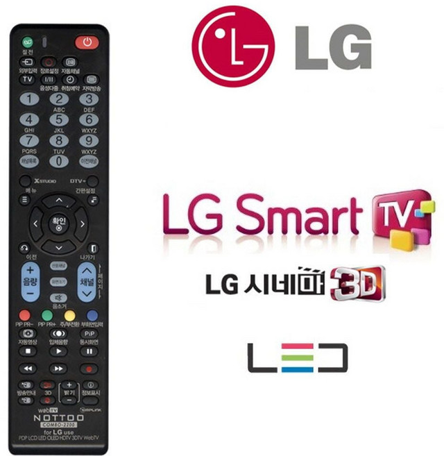 무설정 LGTV전용 만능리모컨 스마트 시네마3D HD spi16126gK, 1개, 단일
