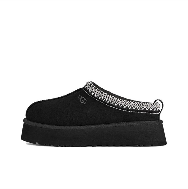 어그 본사 여성용 배색 브레이드 타즈 2 플랫폼 슬리퍼