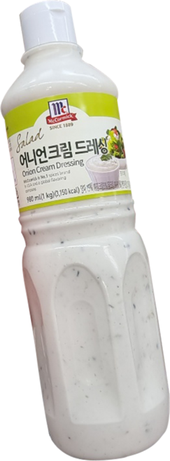 어니언크림드레싱 맥코믹 양념소스 코스트코 업소용소스 1kg 2개