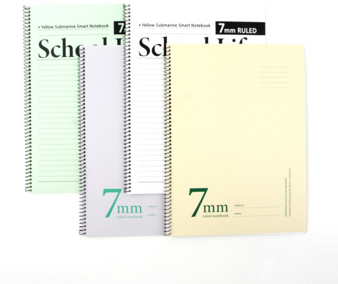 스쿨라이프노트 1200 링노트 24매 5개세트 줄공책 중학교 캠퍼스노트, 01_원링노트, 라이트퍼플