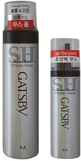 [갸스비] 스타일링 폼 슈퍼하드 185g+65g, 갸스비 스타일링 폼 슈퍼하드 185g 1개 65g 1개, 1개
