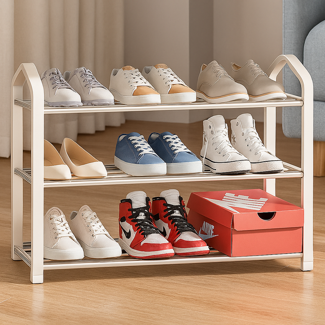 마벨인홈 공간활용 모던 신발정리대 화이트, 1개