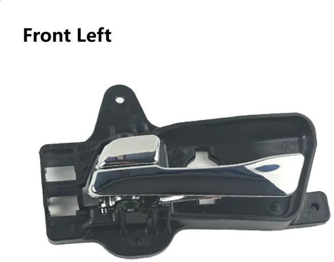 문 손잡이 도어 캐치 커버 실내 호환 현대 I30 I30CW 2007-2012 인테리어 도어핸들 전면 후면 왼쪽 오른쪽 내부 크롬 826102L010 826202L010, Front Left