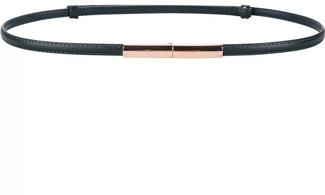 라온투유 여성용 심플 레이어드 가죽 벨트