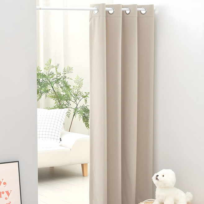 썬데코 방풍 방한 사계절 3중직 양면 암막커튼