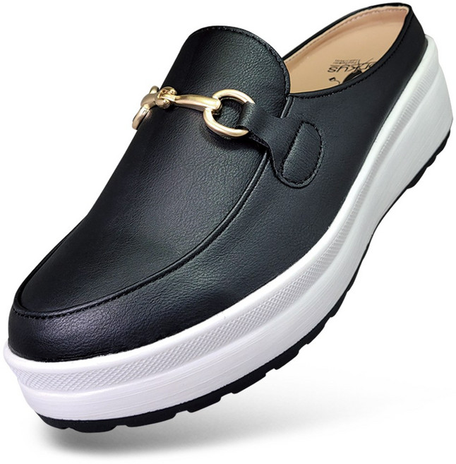 마마슈 여성 통굽 블로퍼 뮬 구두슬리퍼 국산 쿠션 SL67