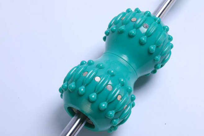 다기능 자석 마사지 근육 척추 어깨 완화 등 롤러 핀칭, 51.5cm 24개 자석 포함, 1개