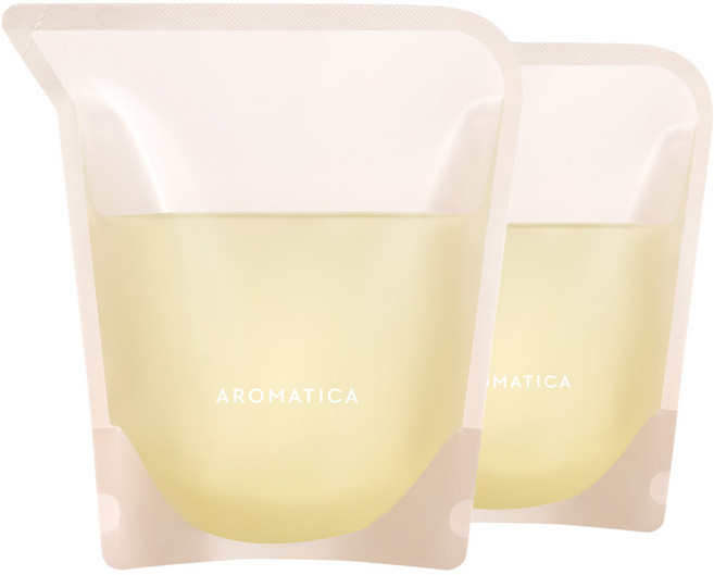 아로마티카 제스티 핸드 솝 리필 그레이프프룻 앤 탠저린, 300ml, 2개