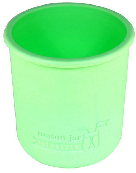 Mason Jar Lifestyle 레귤러 마우스 하프 파인트 226.8g(8온스) 실리콘 슬리브/재킷 볼 커 퀼트 통조림 병 (4 아메리카나 멀티컬러) 144971, 2, 민트 그린