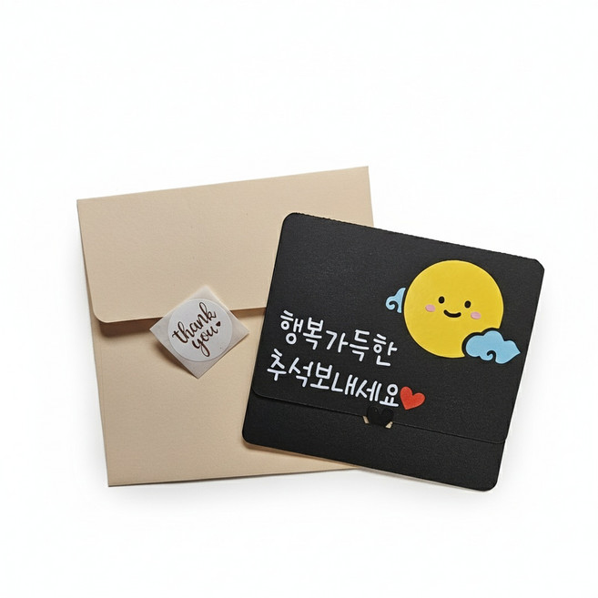 추석 기프트카드 토퍼 보름달 명절 선물, 1개