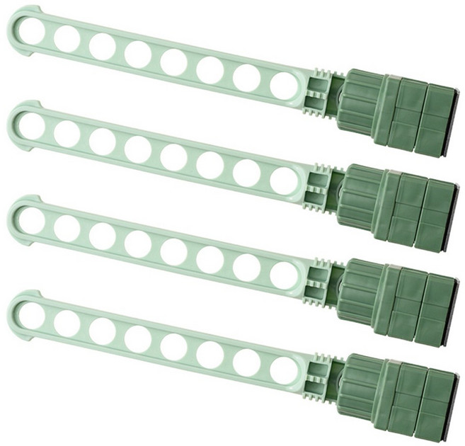 모노치 창틀 옷걸이 빨래건조대, 민트, 4개