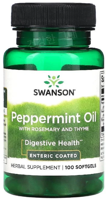 스완슨 페퍼민트 퍼페민트 오일 100소프트젤 로즈메리 타임 PeppermintOil, 100정, 1개 - 쿠팡