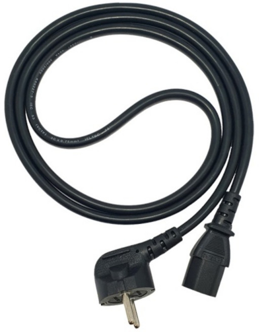 (신성전기산업) 국산 -자형 전원 파워케이블 AC 220V 10A (블랙/벌크/10m), 1개, 10m