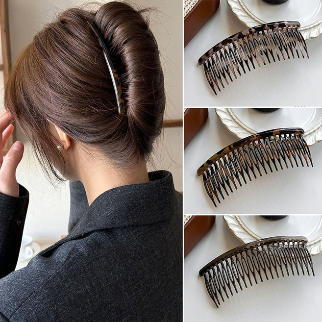 ZMBIRD 심플 여성 헤어빗핀 잔머리 고정핀 3종세트 N3621