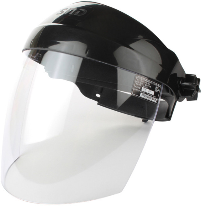 DTSINC 안전확인획득 안면보호구 벌초 예초 보안경 보안면 UV400 차단 / Made in Korea, 1개, 투명