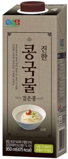 정식품 진한 콩국물 검은콩 950ml x 12팩