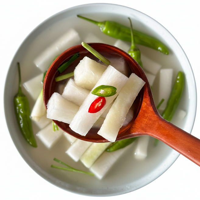 [재구매1위] 남도며느리 시원한 국내산 무동치미 겨울 전라도 동치미, 1개, 5kg