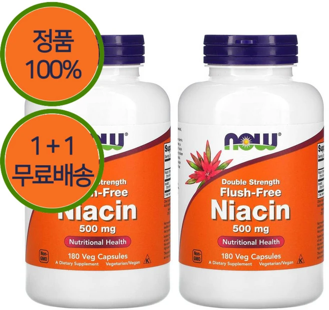 1+1 나우푸드 나이아신 비타민B3 500mg 250정 - 쿠팡