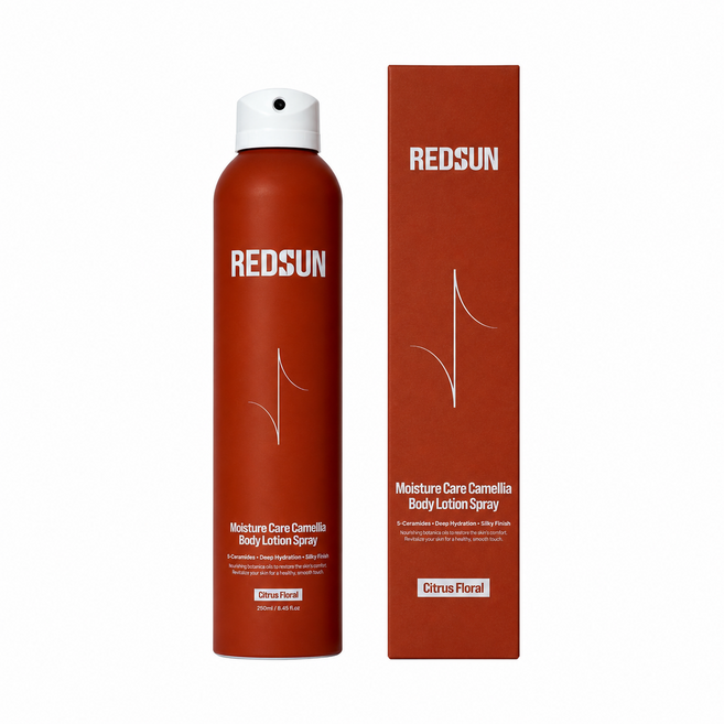 레드썬 모이스처 케어 동백 바디로션 스프레이 보습 유향(250ml 50ml), 2개, 50ml