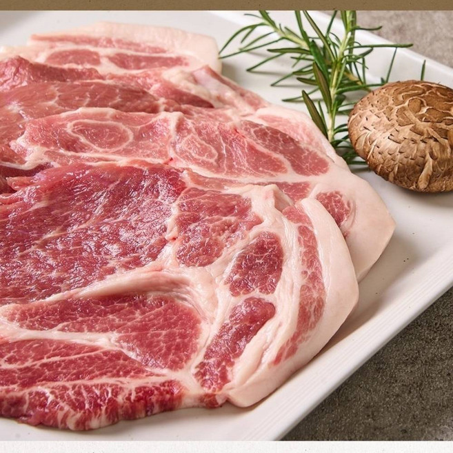 문경약돌돼지 목살 / 국내산 한돈 돼지고기, 1kg, 1개