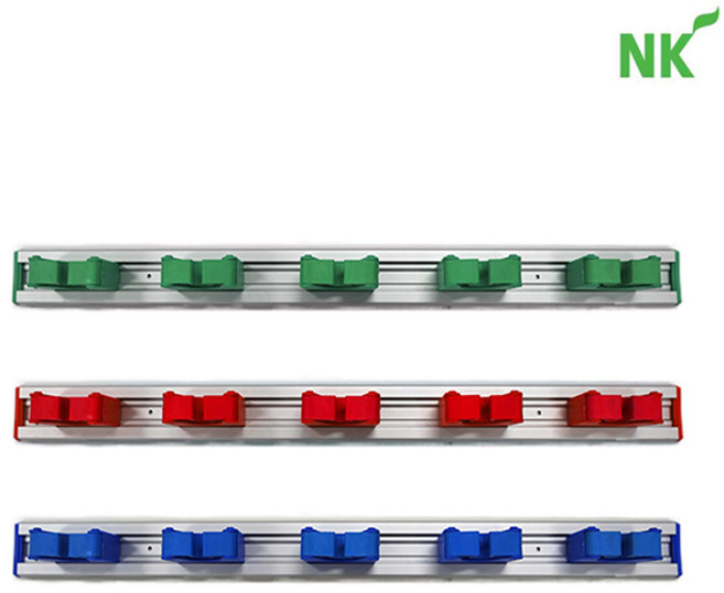 [엔케이] 도구걸이대(5구 클립형), 파랑, 1개