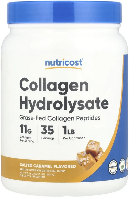 몸관리하세요 겨울입니다 Nutricost 콜라겐 하이드롤리세이트 솔티드 캐러멜 454g(16.2oz) 특별관리진행, Nutricost콜라겐하이드롤리세이트솔티드캐러멜454g, 454g, 1개 - 쿠팡