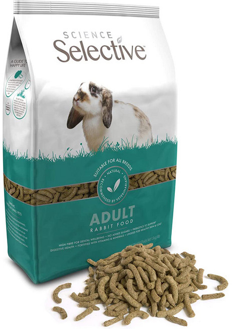 Supreme 슈프림펫 사이언스 셀렉티브 어덜트 래빗푸드 토끼사료 Science Selective Adult Rabbit Food, 4kg, 1개