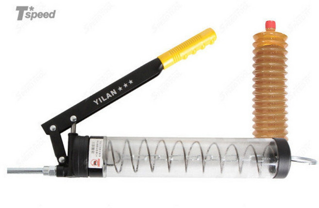 카트리지용 투명 구리스펌프 YL-1676C 오일펌프 주입기 구리스건, 1개