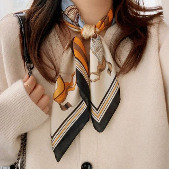 일상에닿다 정사각 여성 쁘띠 스카프